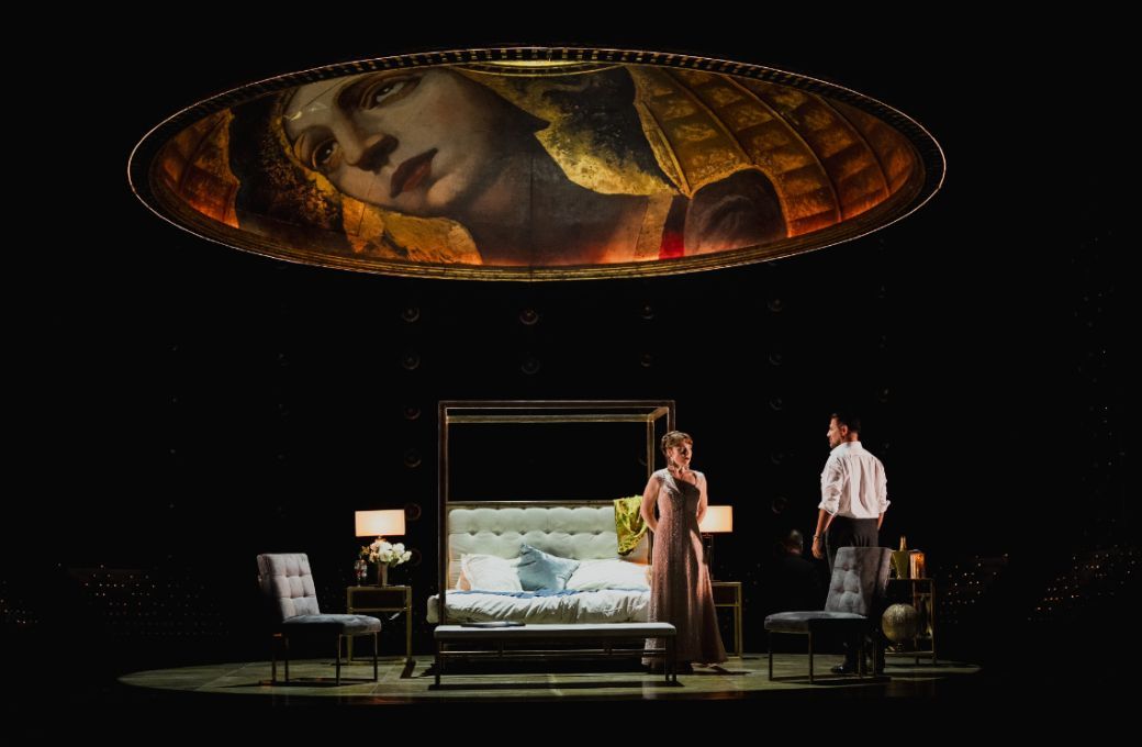 Natalya Romaniw (Tosca) and Dario Solari (Scarpia) &copy; Dafydd Owen