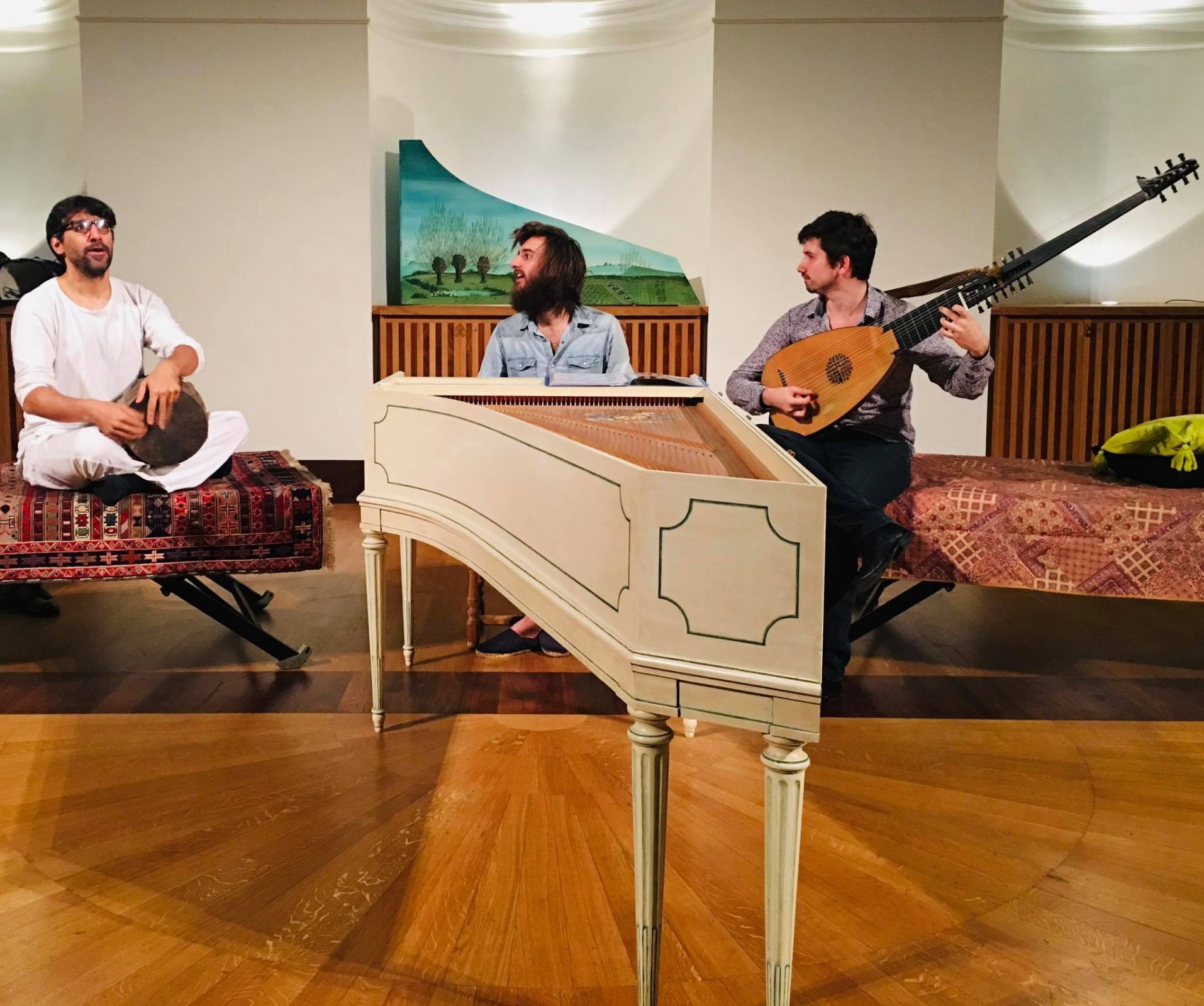 Keyvan Chemirani, Jean Rondeau and Thomas Dunford &copy; Jasmin Toccata