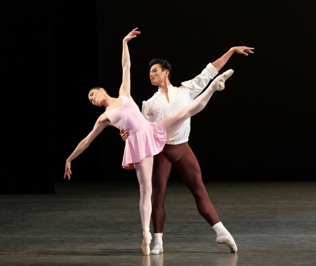 Tiler Peck and Chun Wai Chan in Jerome Robbins’ <i>The Goldberg Variations</i> © Erin Baiano