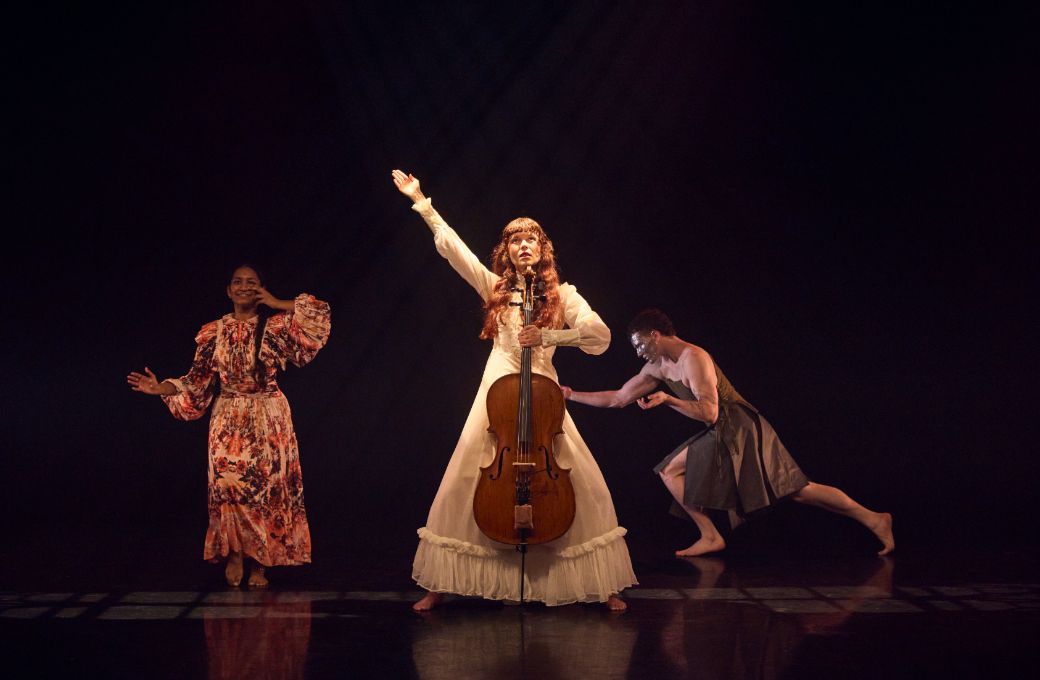 Adhya Shastry, Kirke Gross and Magnus Westwell in Elisabeth Mulenga's <i>Christ Alone</i> &copy; Ian Hippolyte