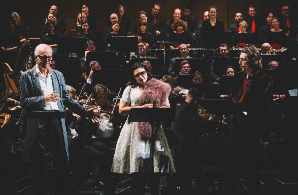 Harald Schmidt, Corina Koller und Will Frost &copy; Ingo Pertramer | Oper Graz
