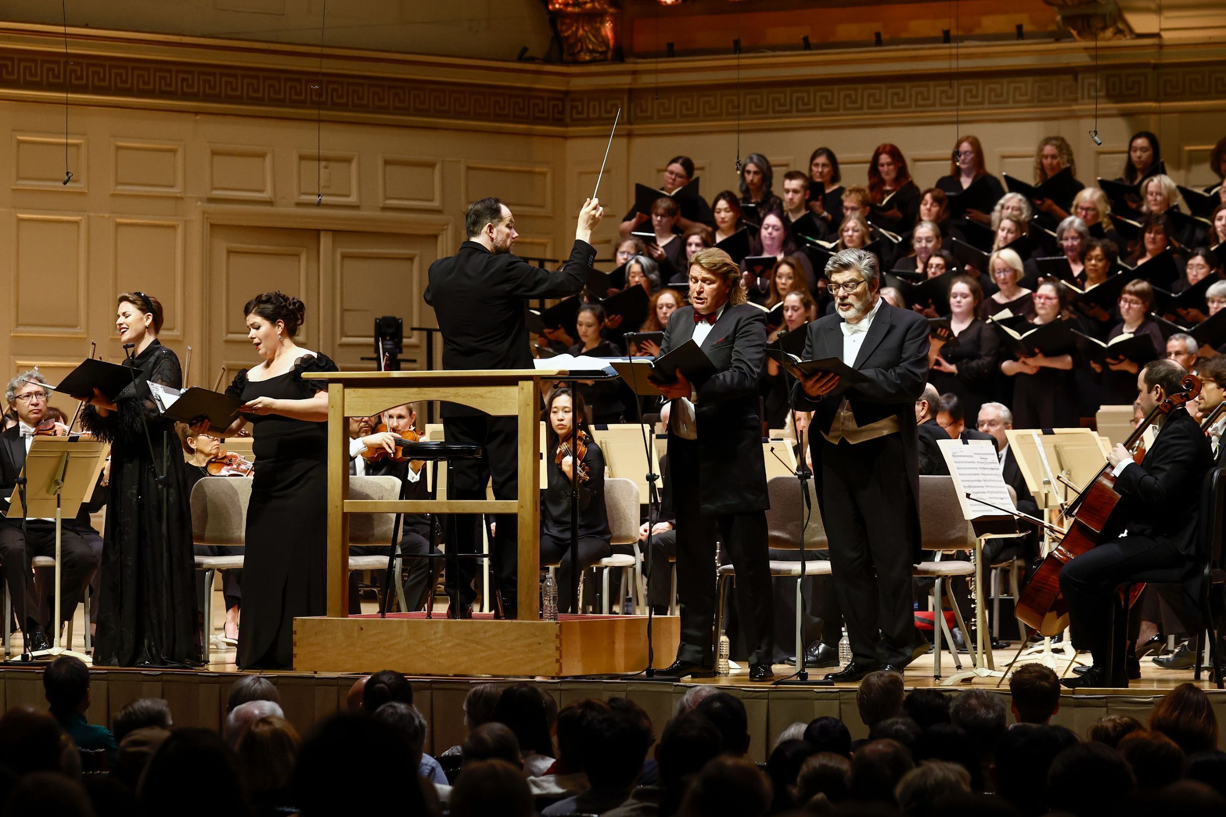 Soloists, Andris Nelsons and the Boston Symphony Orchestra and Tanglewood Festival Chorus &copy; Winslow Townson, courtesy of the Boston Symphony Orchestra