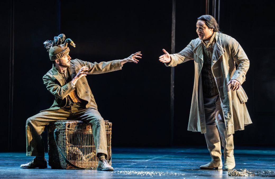 Huw Montague Rendall (Papageno) and Amitai Pati (Tamino) &copy; The Royal Opera | Johan Persson