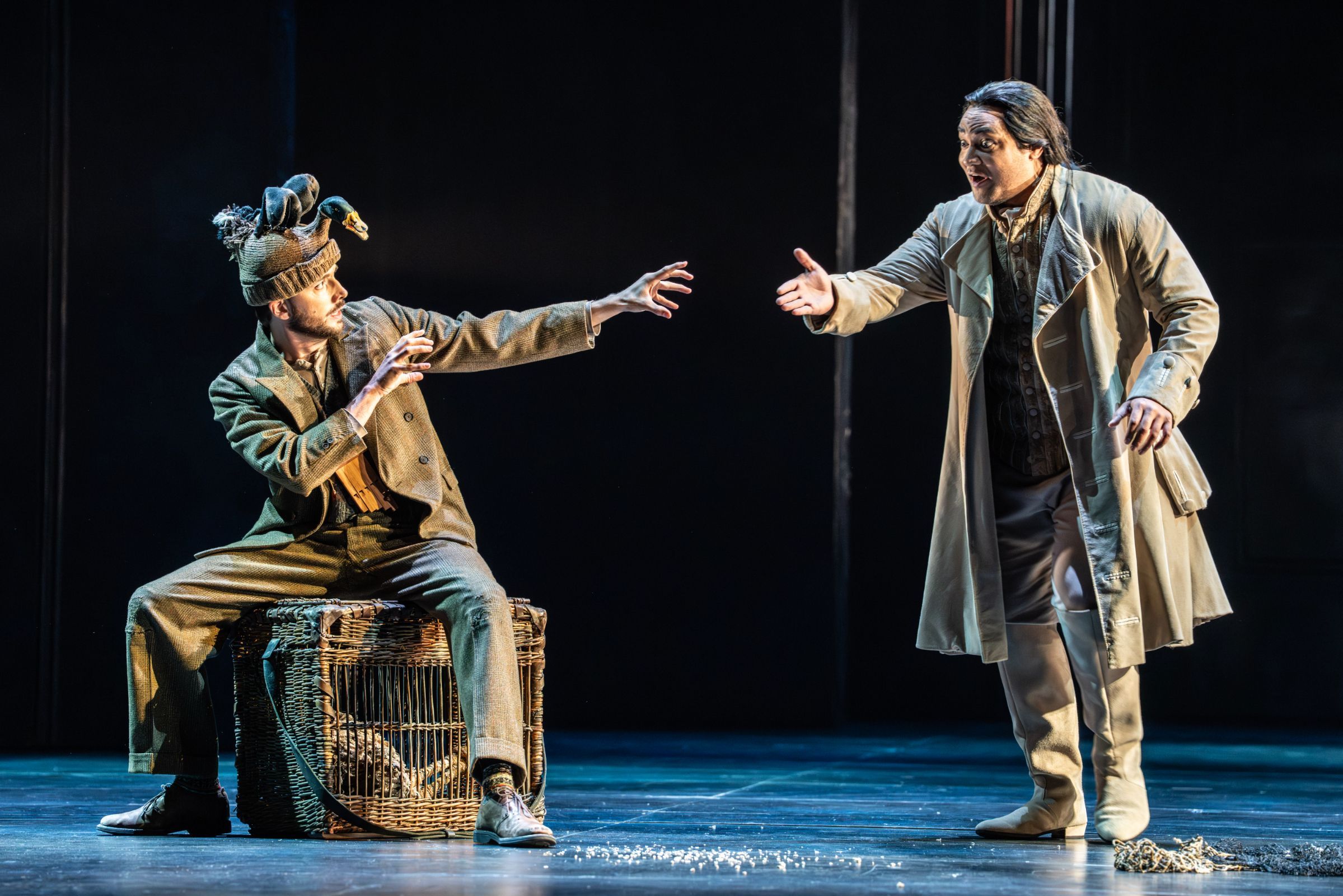 Huw Montague Rendall (Papageno) and Amitai Pati (Tamino) &copy; The Royal Opera | Johan Persson