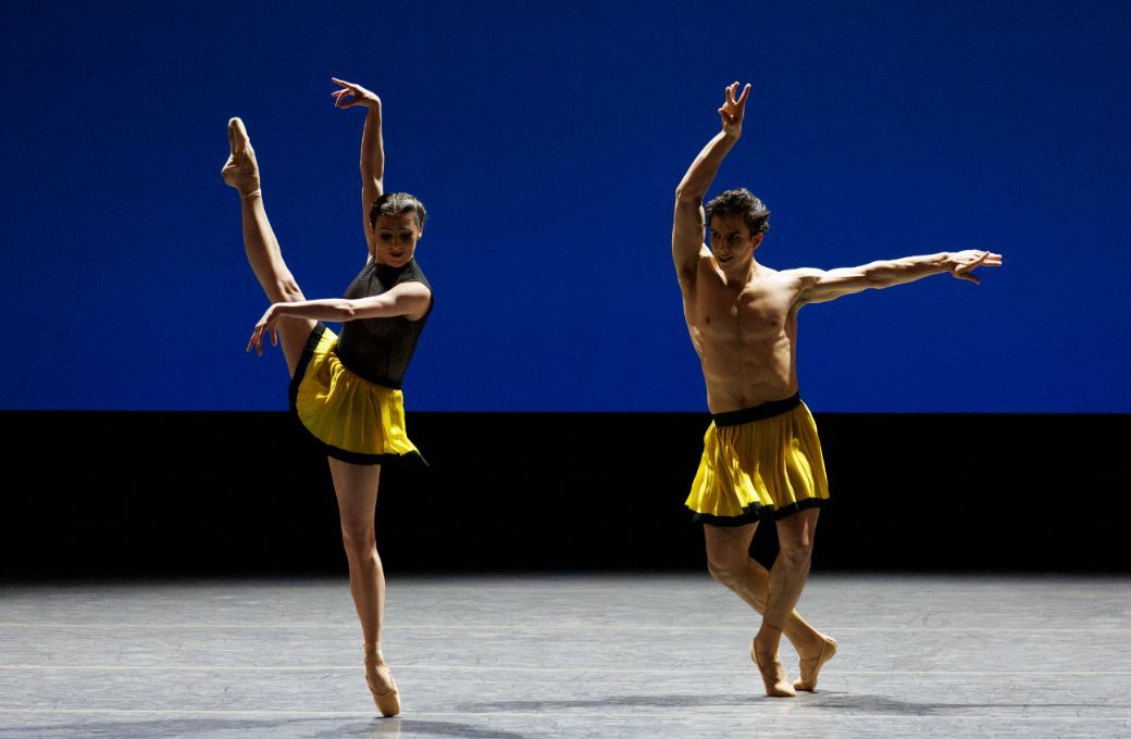 Tiler Peck and Roman Mejjia in Forsythe's <i>Herman Schmerman Pas de Deux</i> © Erin Baiano