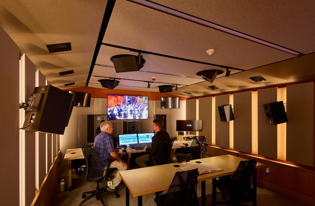 Audio control room at LSO St Luke’s © David Levene