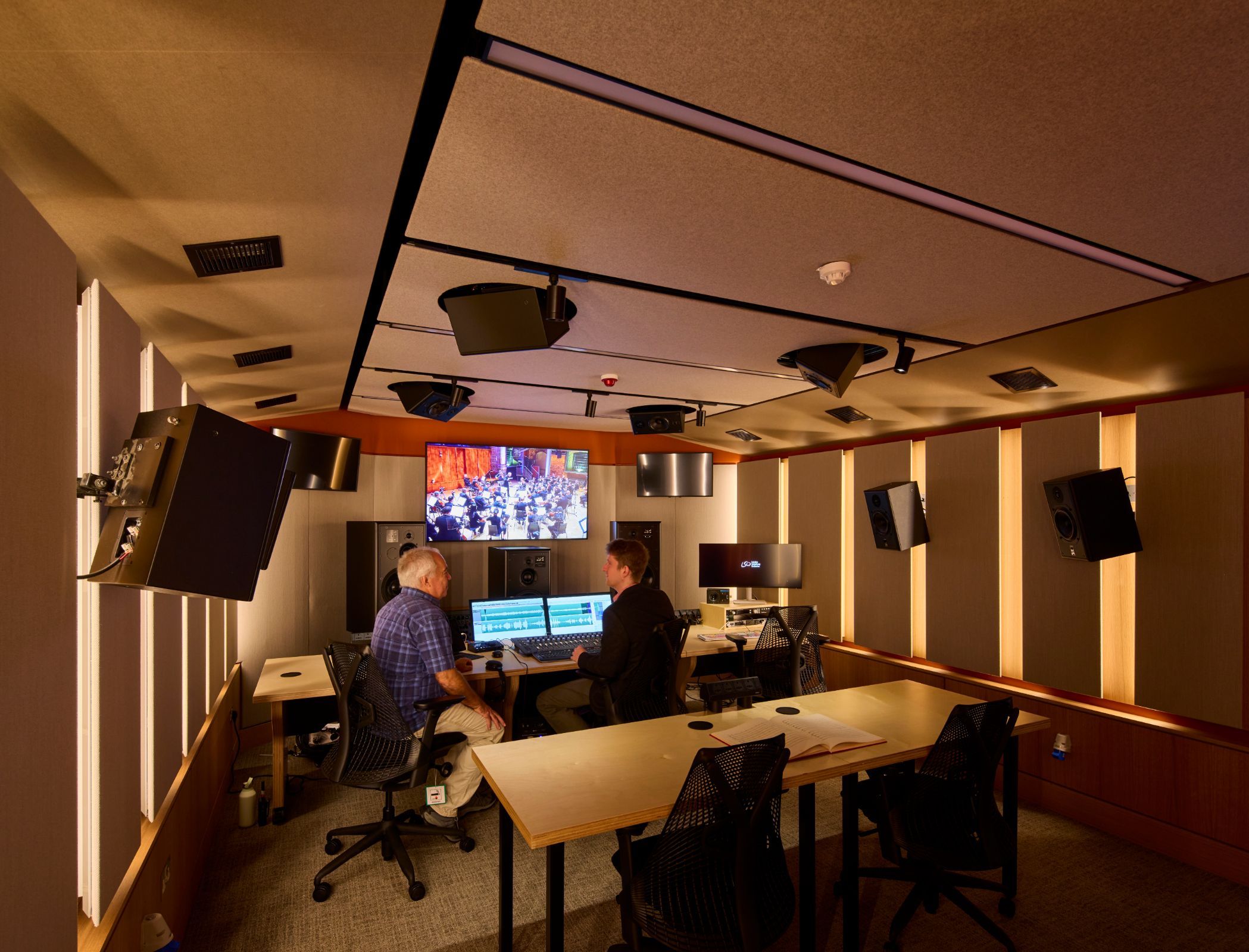 Audio control room at LSO St Luke’s © David Levene
