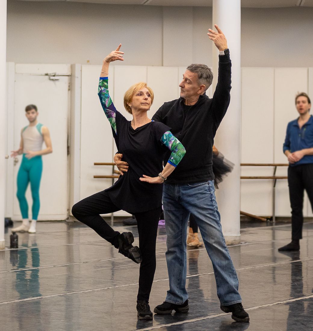 Silvia Bazilis and Julio Bocca in rehearsal, Ballet Teatro Colón © Carlos Villamayor