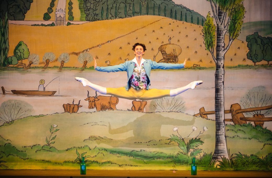 Vadim Muntagirov as Colas in Ashton's <i>La Fille mal gardée</i> &copy; 2025 Alice Pennefather