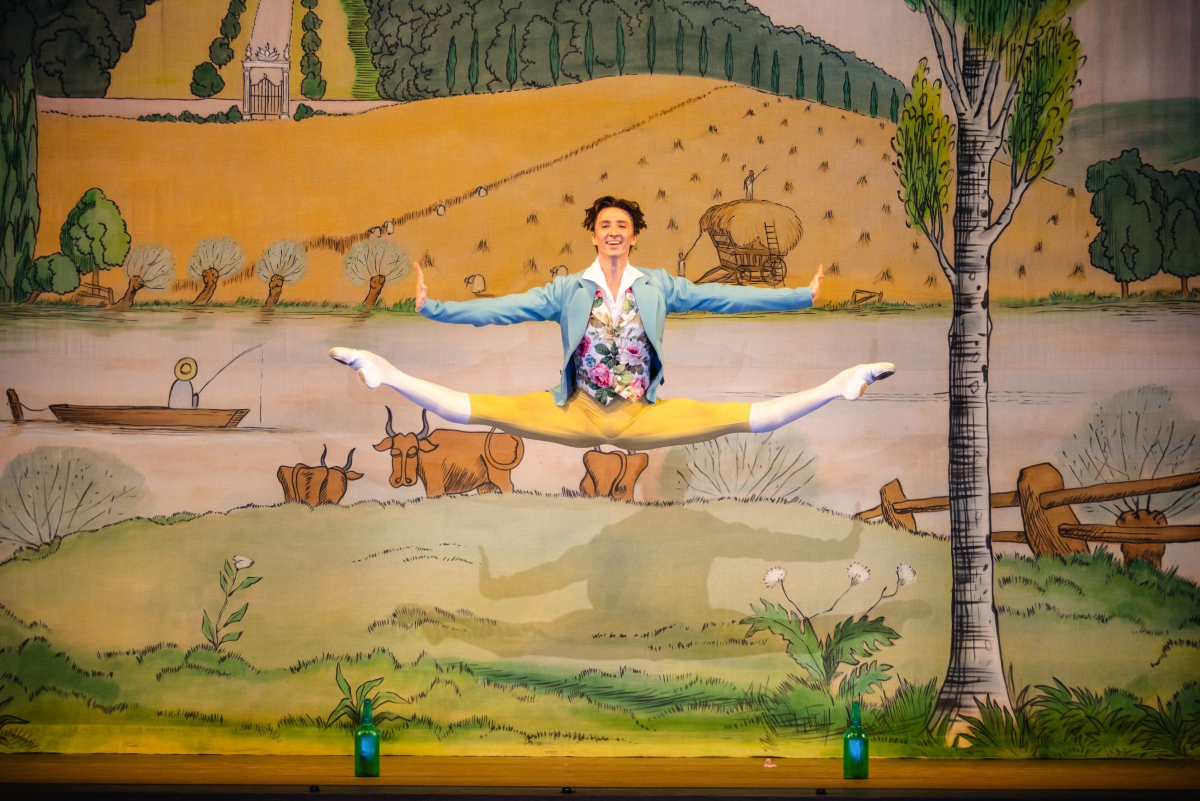 Vadim Muntagirov as Colas in Ashton's <i>La Fille mal gardée</i> &copy; 2025 Alice Pennefather