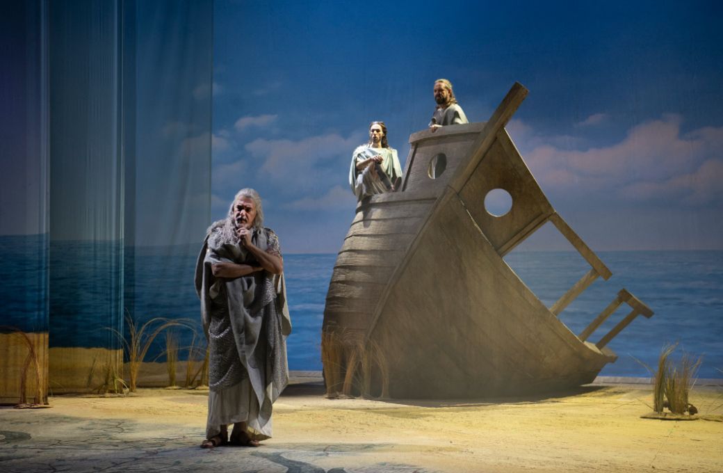 Petros Magoulas (Licomede), Nicol&ograve; Balducci (Ulisse) and Rory Musgrave (Fenice) &copy; P&aacute;draig Grant