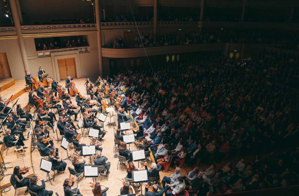 Sergey Khachatryan, le BNO et Michael Sch&oslash;nwandt &agrave; Bozar &copy; Belgian National Orchestra - Marin D.