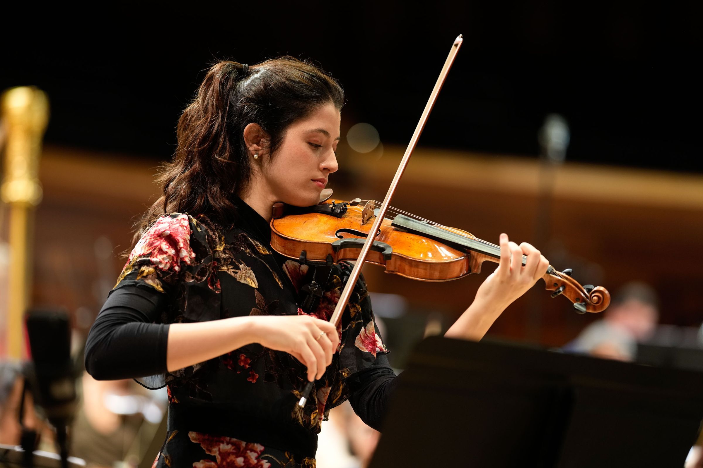 María Dueñas en répétition avec l'Orchestre National de France © Christophe Abramowitz / Radio France
