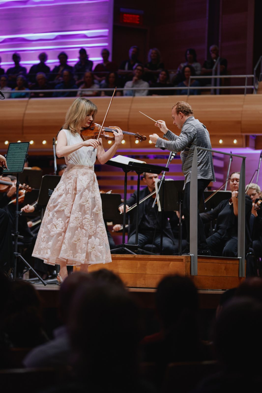 Lisa Batiashvili, Yannick Nézet-Séguin and the Orchestre Métropolitain © François Goupil