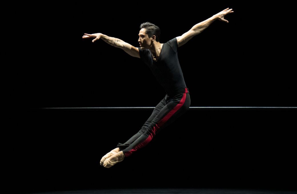 Jeffrey Cirio in William Forsythe's <i>The Barre Project (Blake Works II)</i> &copy; Steven Pisano