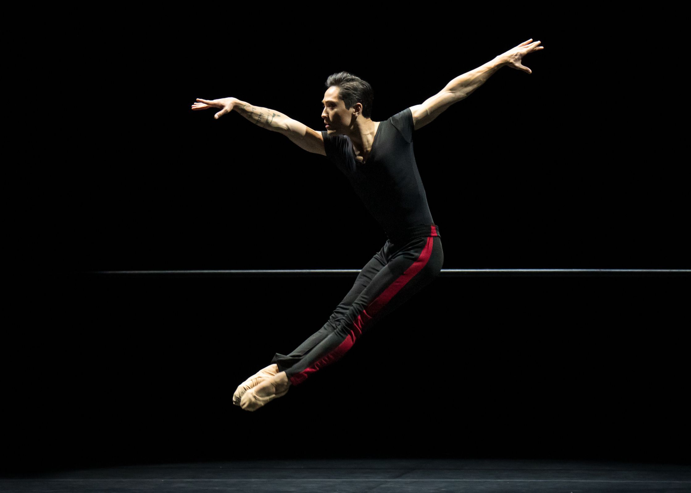 Jeffrey Cirio in William Forsythe's <i>The Barre Project (Blake Works II)</i> &copy; Steven Pisano