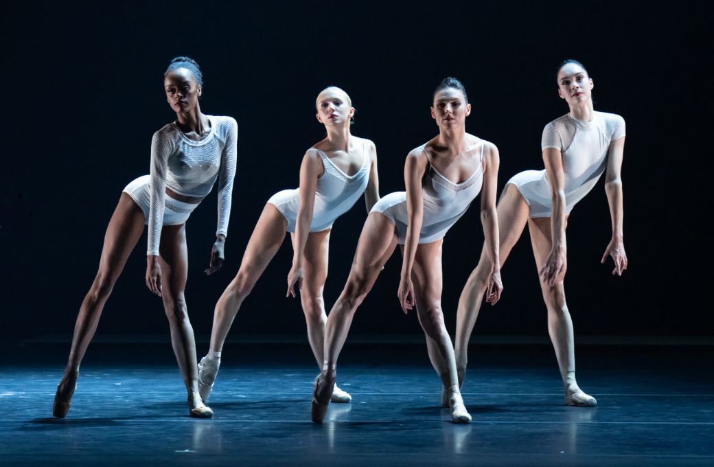 India Bradley, Quinn Starner, Tiler Peck and Mira Nadon in <i>Time Spell</i> &copy; Steven Pisano
