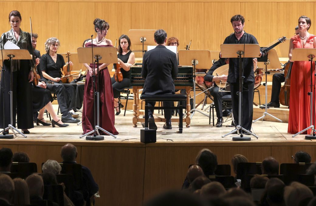 Anna Devin, Marie Lys, Paul-Antoine B&eacute;nos-Djian y Sonja Runje; Vespres d'Arnad&iacute; y Dani Espasa &copy; Elvira Meg&iacute;as | Centro Nacional de Difusi&oacute;n Musical