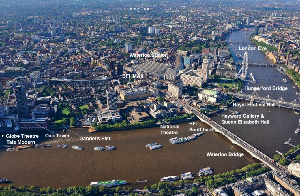 Aerial view of London’s South Bank © Coin Street | Bachtrack