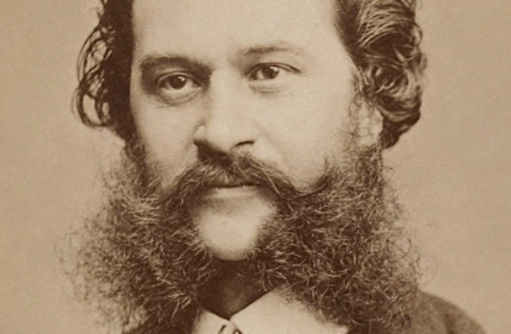 Johann Strauss II photographed by Fritz Luckhardt &copy; Public domain