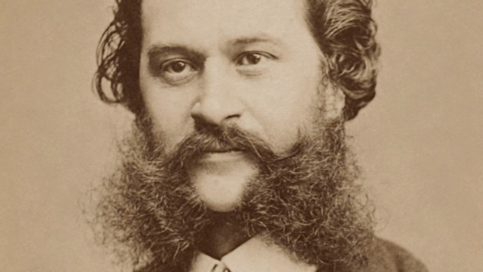 Johann Strauss II photographed by Fritz Luckhardt &copy; Public domain