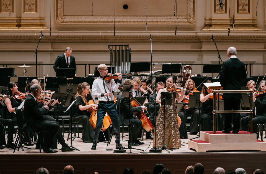 Hans Christian Aavik, Midori and the Estonian Festival Orchestra &copy; Fadi Kheir