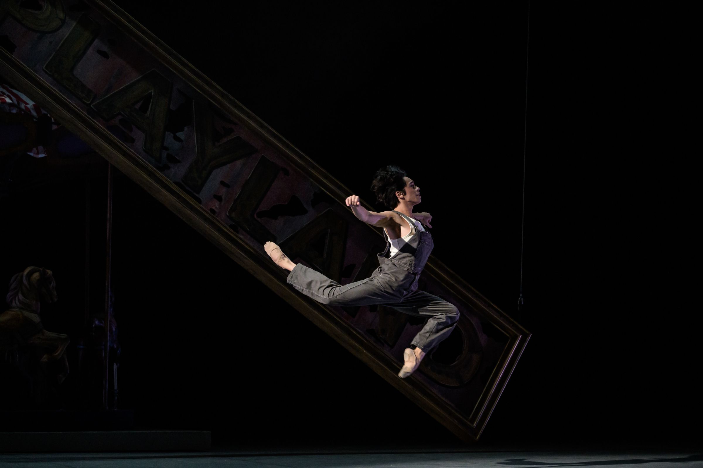 Javier Wong as Louis in John Neumeier's <i>Liliom</i> &copy; Serghei Gherciu