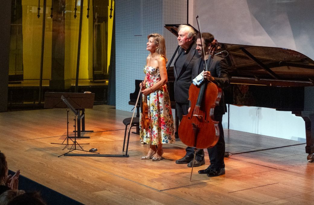 Anne-Sophie Mutter, Yefim Bronfman et Pablo Ferrández © Fondation Louis Vuitton / Martin Raphaël Martiq