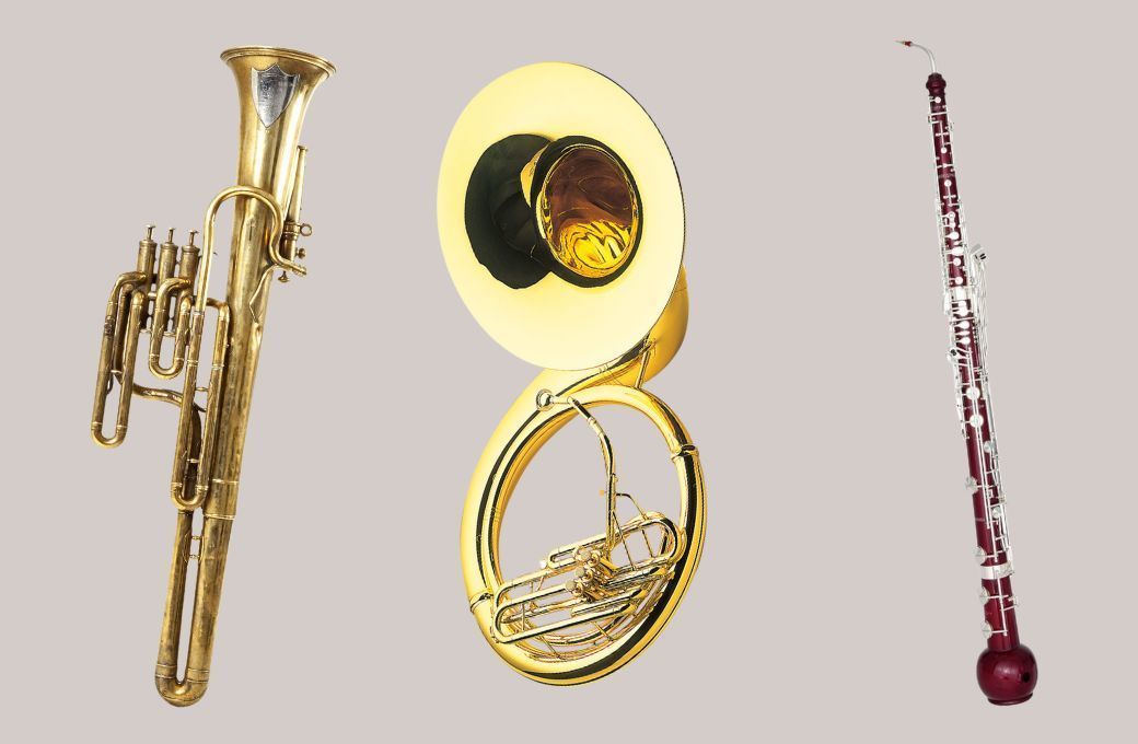 Baritone Sudrophone, Sousaphone, Heckelphone &copy; Wikimedia Commons (CC BY 3.0 / CC BY-SA 4.0)