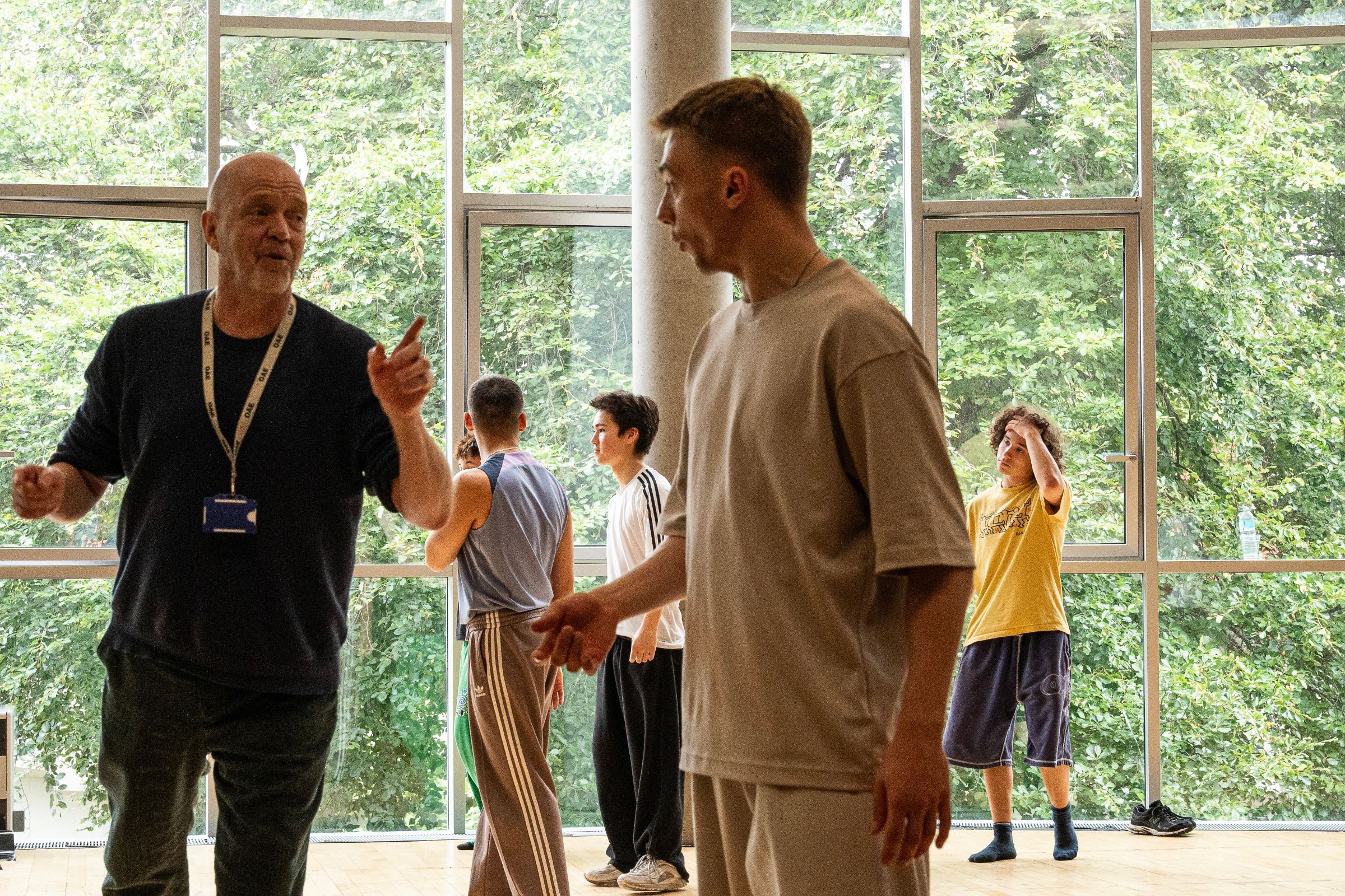 Kim Brandstrup in rehearsal for <i>Breaking Bach</i> © Zen Grisdale