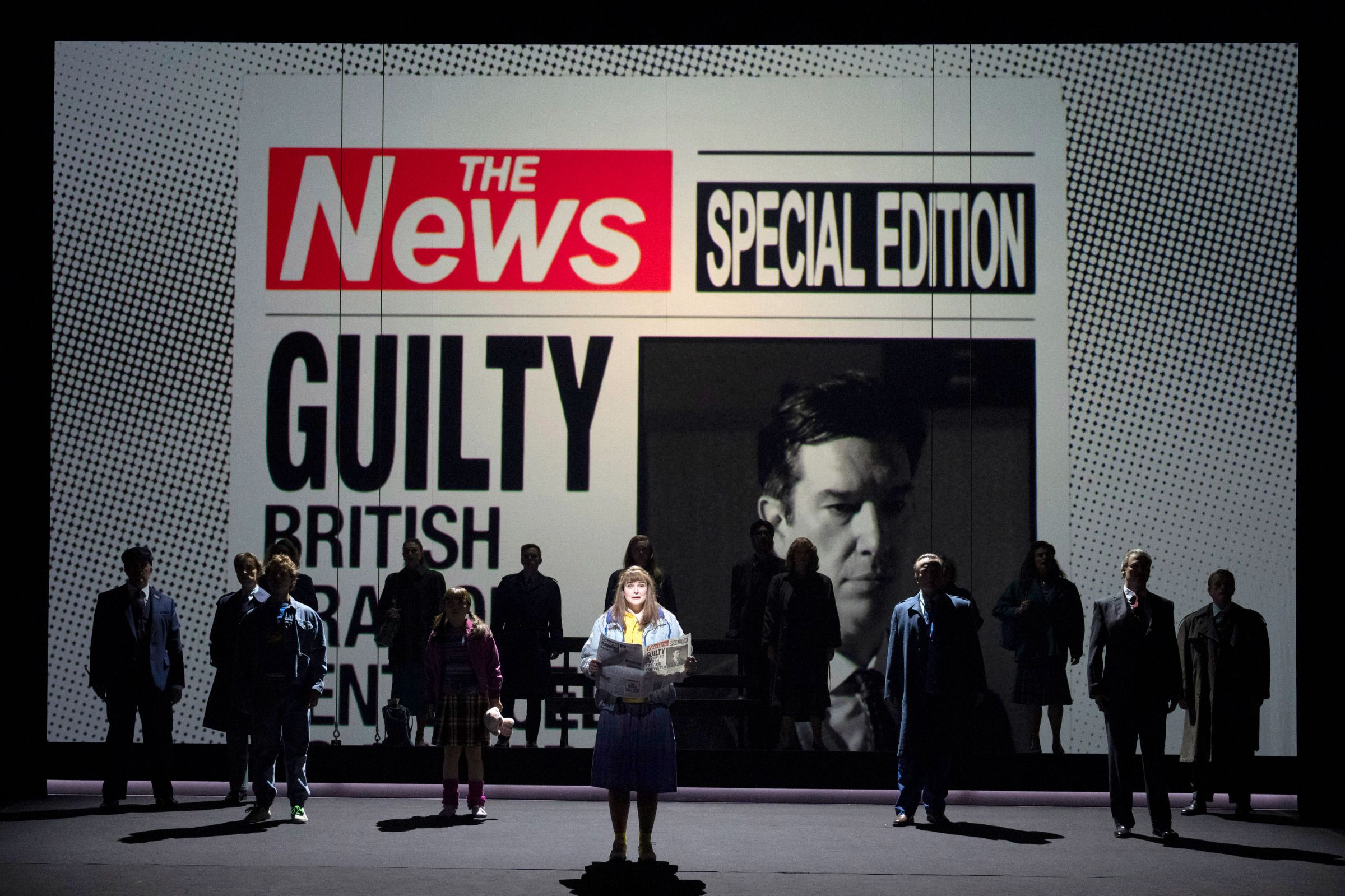 Jessica Cale (Bobbie) and ensemble &copy; Glyndebourne Productions Ltd | Richard Hubert Smith
