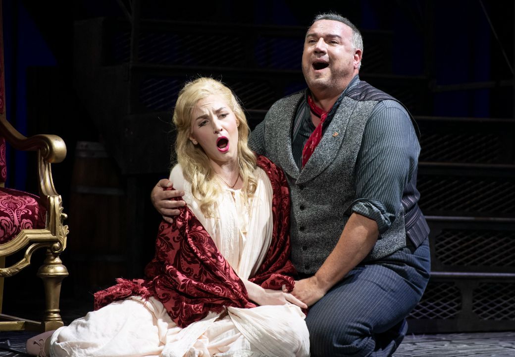 Sarah Dufresne (Gilda) and Michael Chioldi (Rigoletto) &copy; Emily Cooper