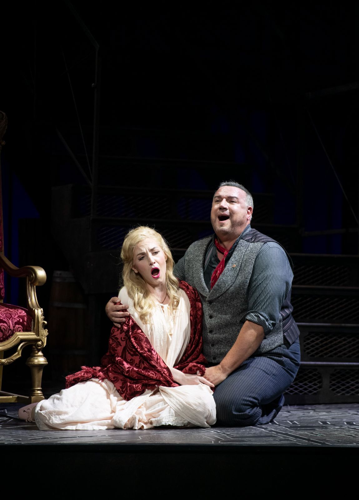 Sarah Dufresne (Gilda) and Michael Chioldi (Rigoletto) &copy; Emily Cooper