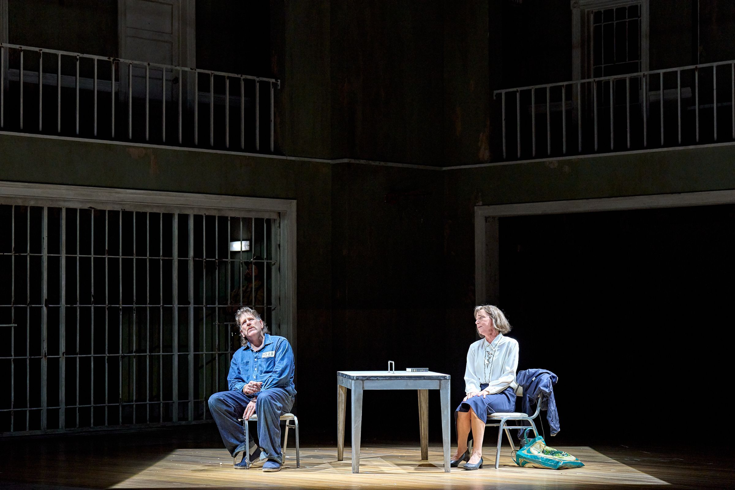 Michael Mayes (Joseph De Rocher) and Christine Rice (Sister Helen Prejean) &copy; Manuel Harlan