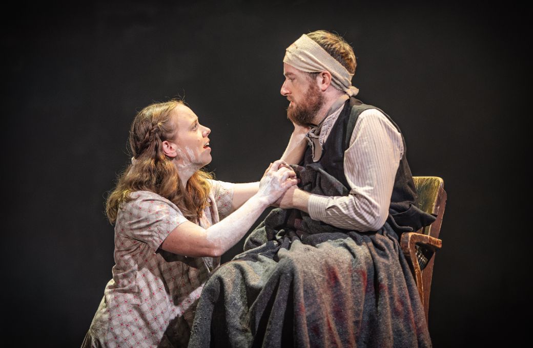 Alice Usher (Armgard) and Sam Utley (Franz) © Craig Fuller
