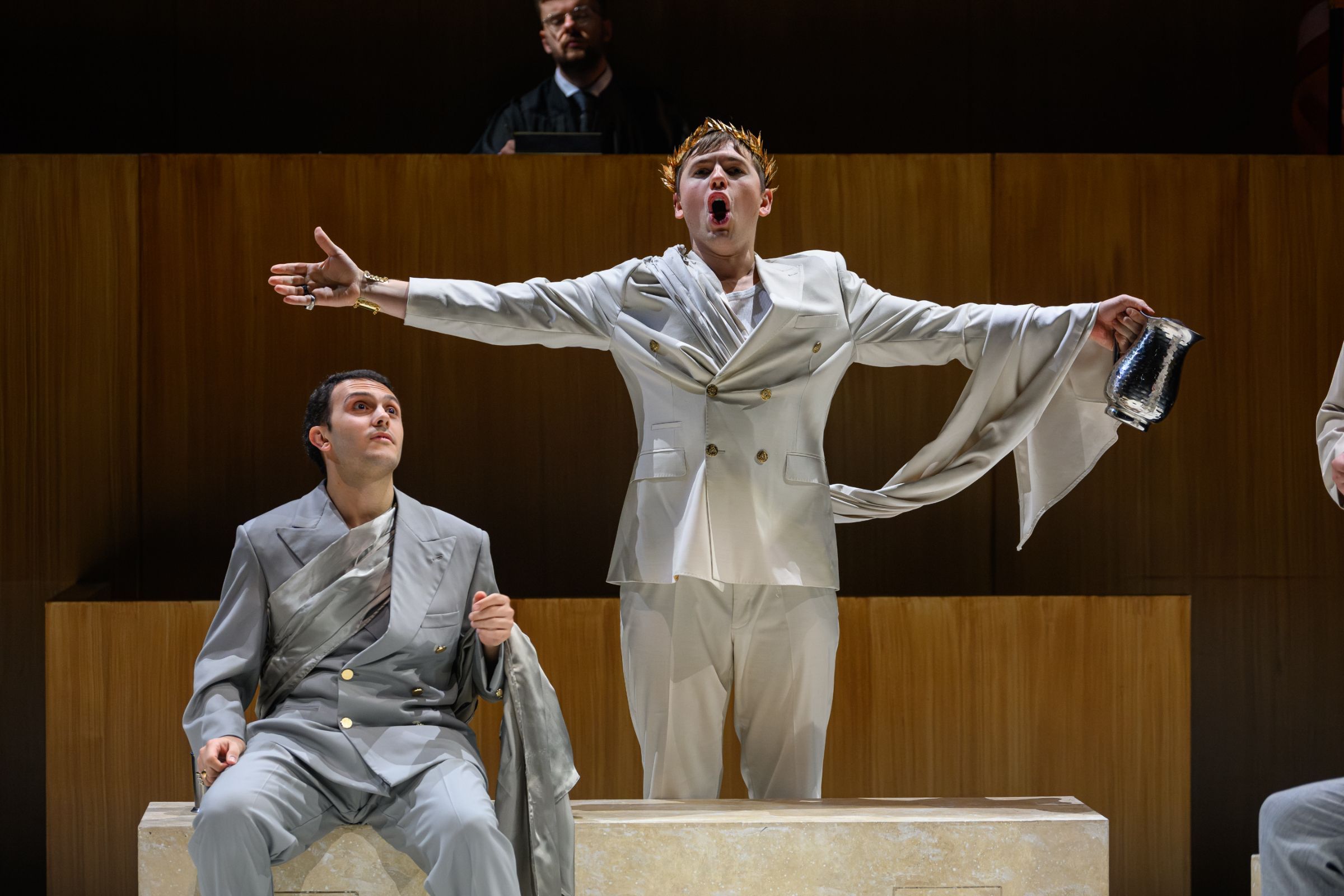 Tobias Campos Santiñaque (Collatino) and Redmond Sanders (Tarquinio) &copy; David Monteith-Hodge