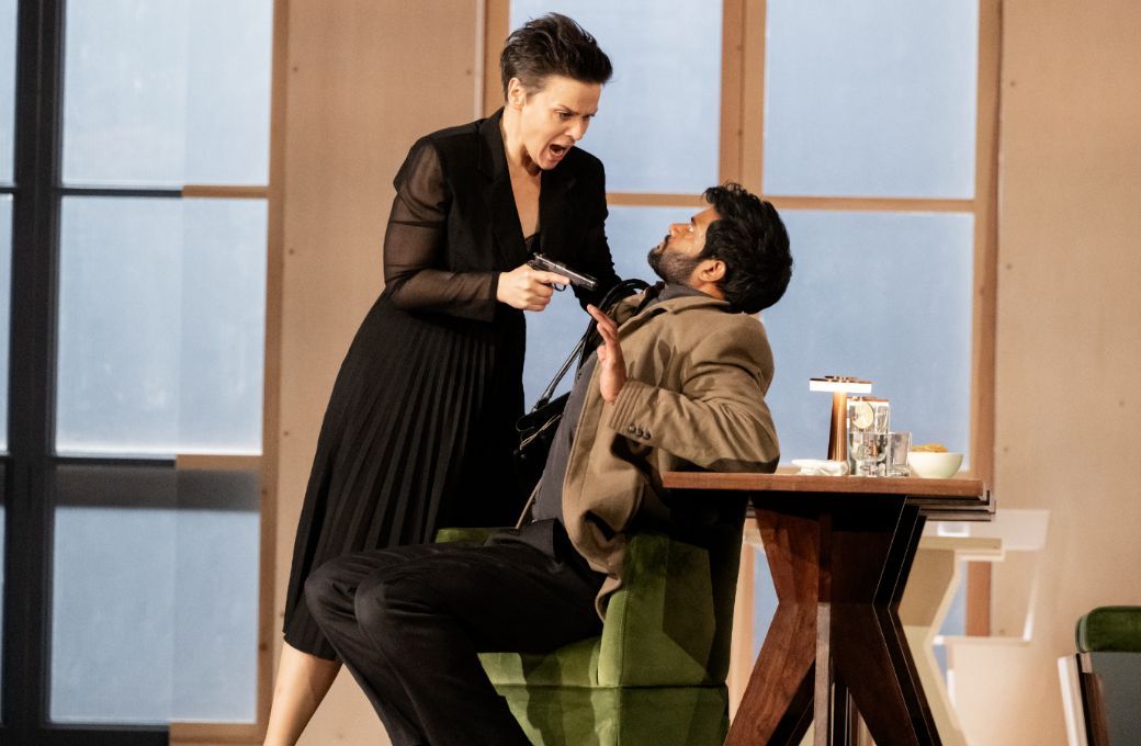 Au&scaron;rinė Stundytė (Emilia Marty) and Sean Panikkar (Albert Gregor) &copy; The Royal Opera | Camilla Greenwell