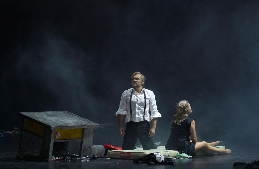 Christoph Fischesser (El duque Barbazul) y Evelyn Herlitzius (Judith) &copy; Javier del Real | Teatro Real
