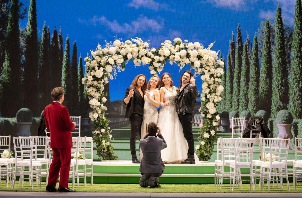 Gerald Finley, Giovanni Sala, Elsa Dreisig, Nina van Essen and Luca Micheletti © Vito Lorusso | Teatro alla Scala