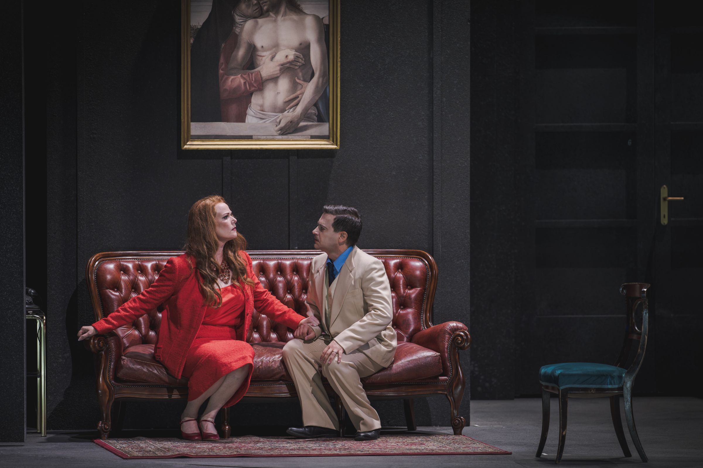 Jessica Pratt (Lucrezia) and Mirco Palazzi (Alfonso) &copy; Michele Monasta