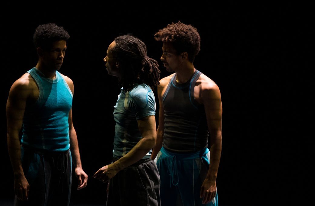 Stephen Quildan, Jacob Wye and Liam Francis in Francis&rsquo; <i>A Body of Rumours</i> &copy; Nora Houguenade