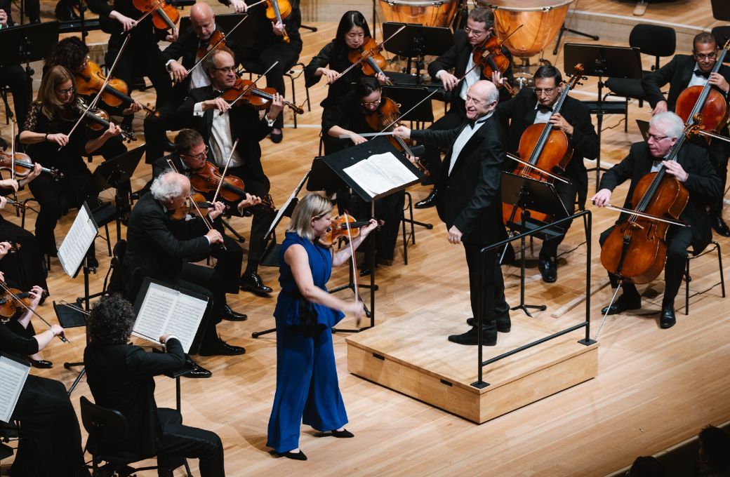 Alina Ibragimova, Iván Fischer and the Budapest Festival Orchestra © Daniel Dittus