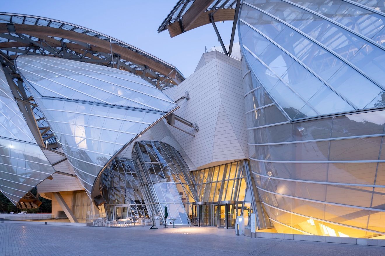 Façade nord du bâtiment de la Fondation Louis Vuitton &copy; Fondation Louis Vuitton / Iwan Baan