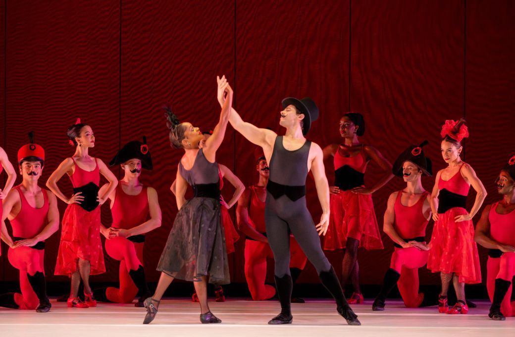 Jada Pearman and Jake Vincent with Paul Taylor Dance Company in <i>Offenbach Overtures</i> © Ron Thiele