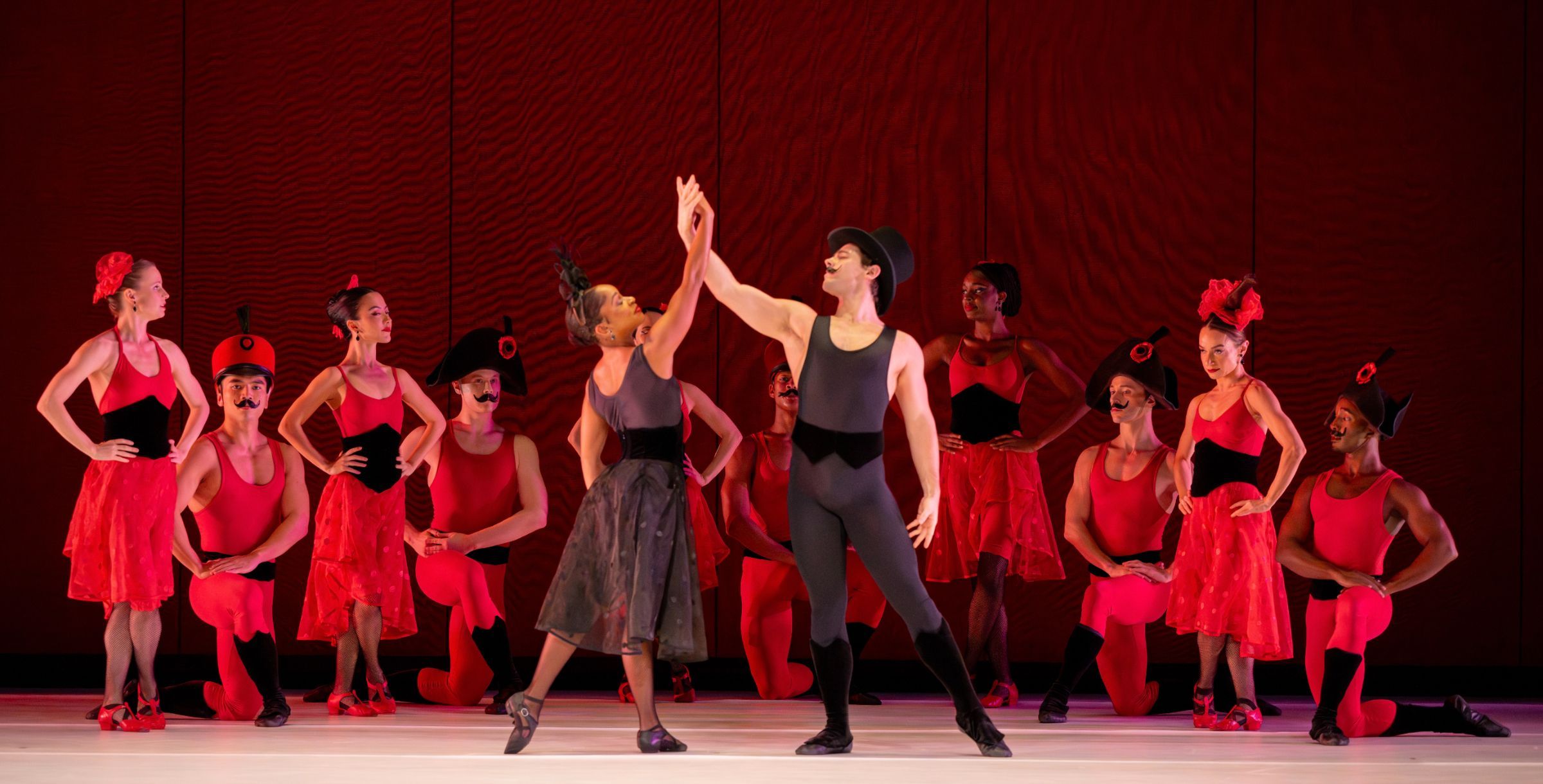 Jada Pearman and Jake Vincent with Paul Taylor Dance Company in <i>Offenbach Overtures</i> © Ron Thiele