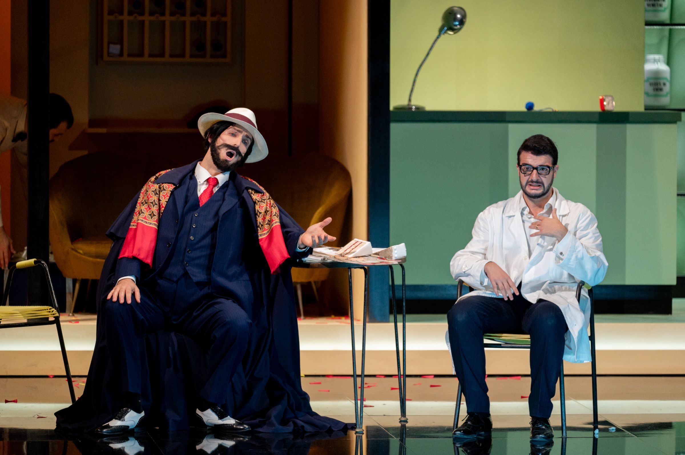 Francesco Bossi (Enrico) and Pierpaolo Martella (Don Annibale Pistacchio) © Gianfranco Rota