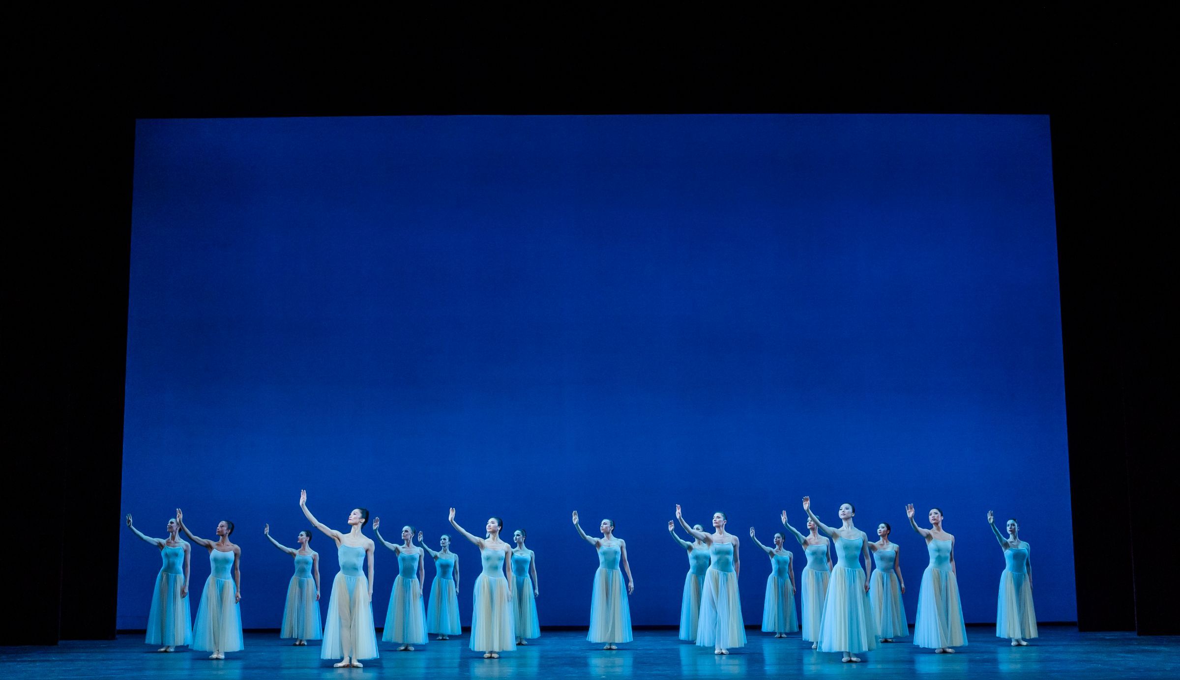 The Royal Ballet in George Balanchine's <i>Serenade</i> &copy; 2025 Tristram Kenton