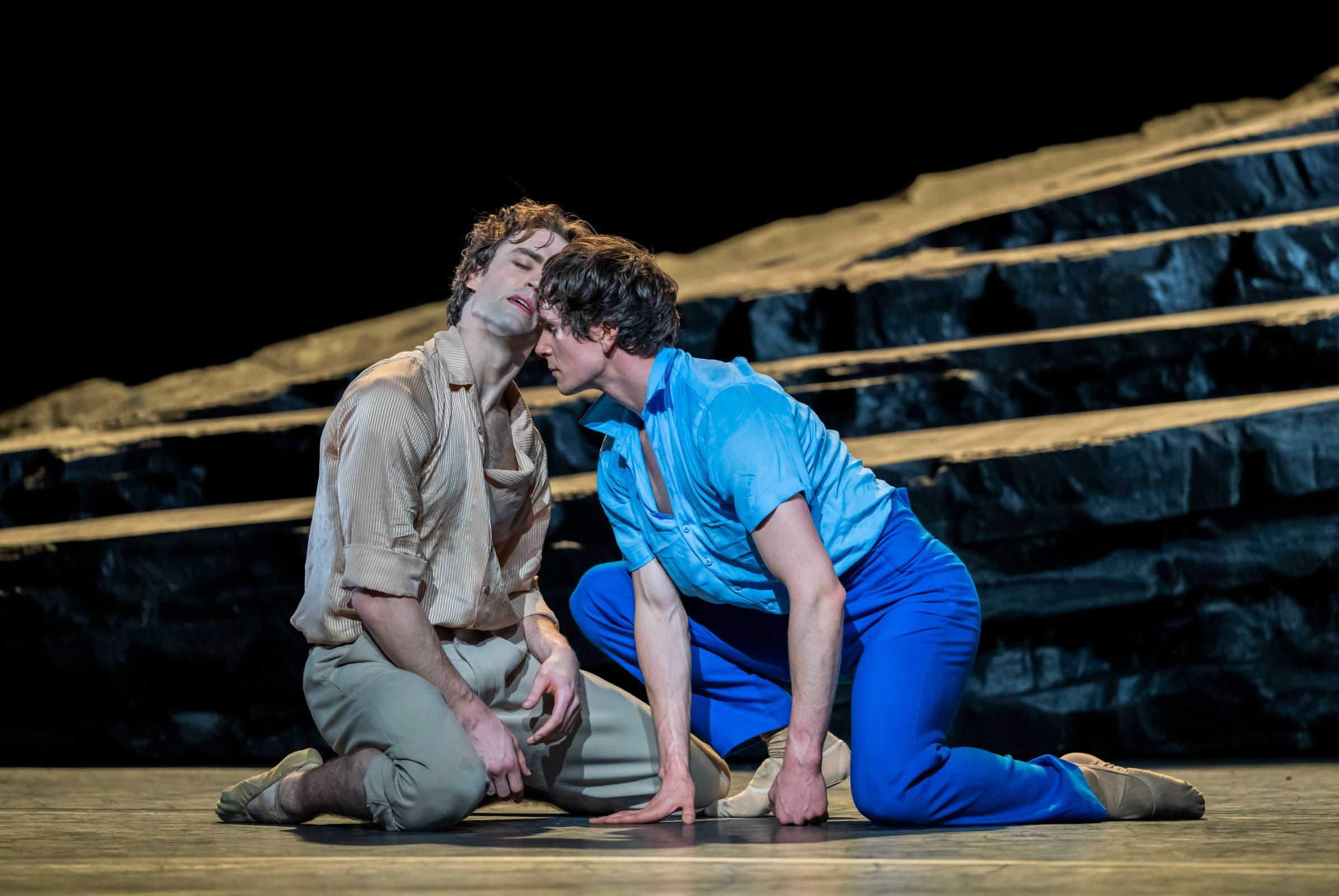 Matthew Ball and William Bracewell in Cathy Marston's <i>Against the Tide</i> &copy; 2025 Tristram Kenton