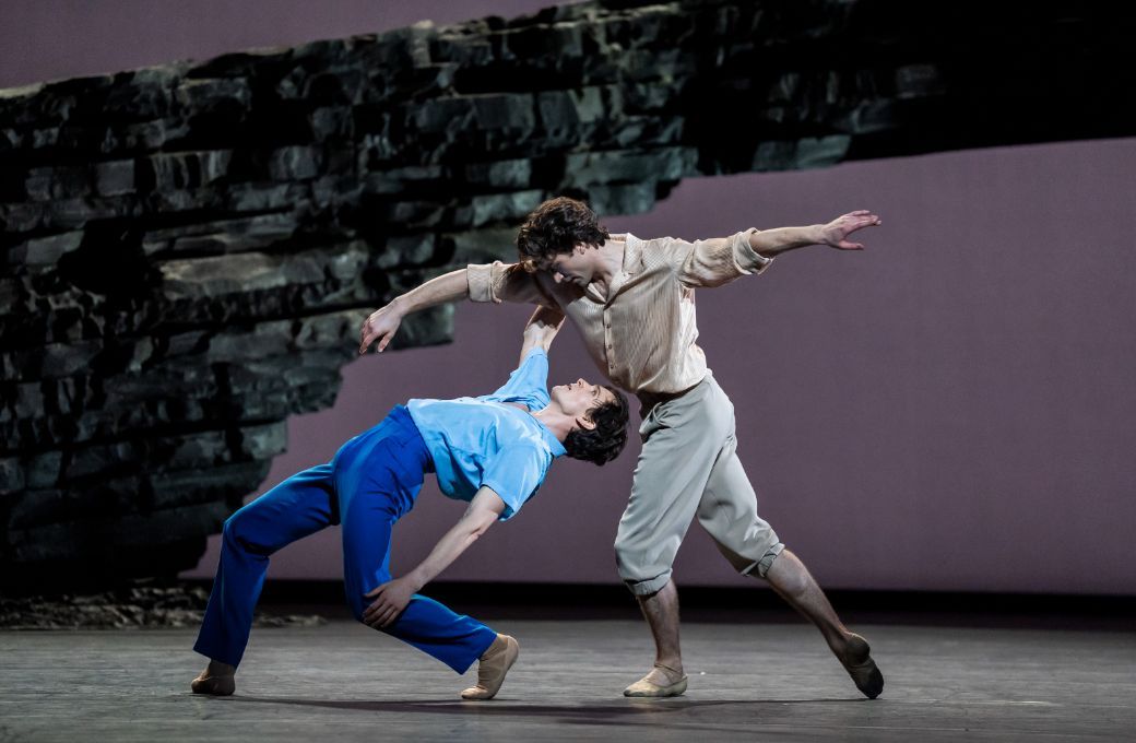 William Bracewell and Matthew Ball in Cathy Marston's <i>Against the Tide</i> &copy; 2025 Tristram Kenton