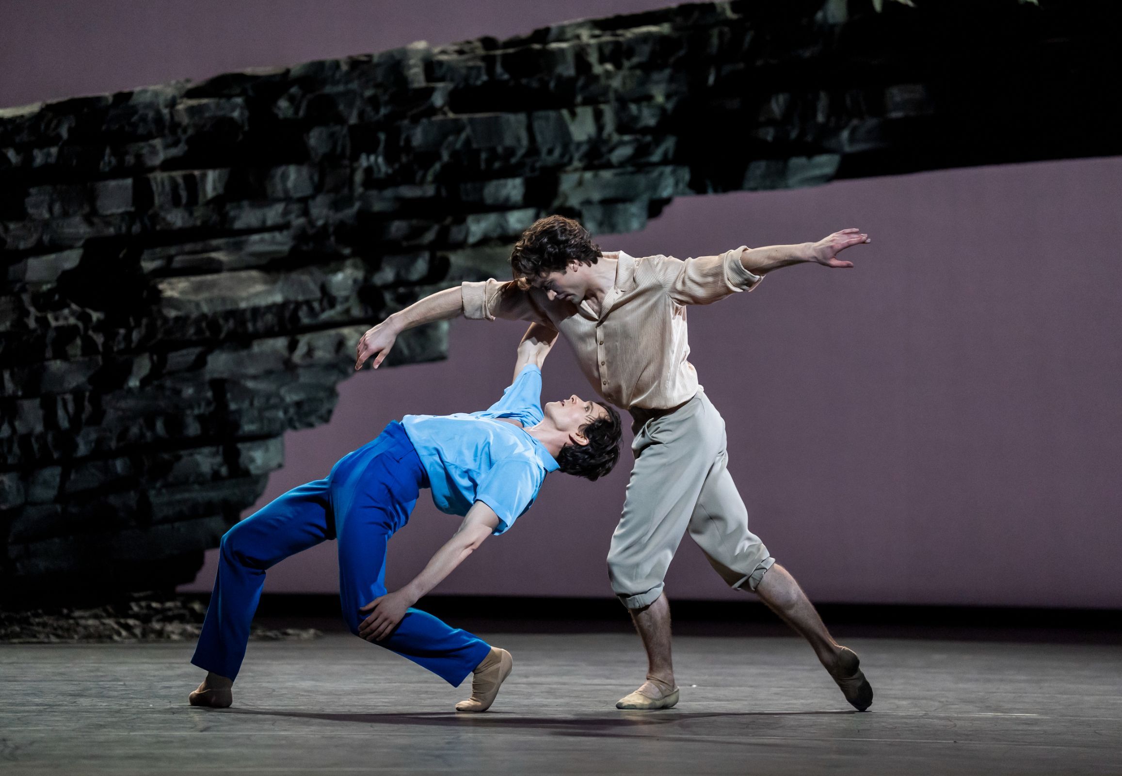 William Bracewell and Matthew Ball in Cathy Marston's <i>Against the Tide</i> &copy; 2025 Tristram Kenton